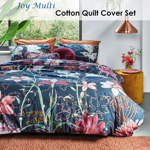 Bedding House | Joy Multi Cotton | Quilt Cover Set | King