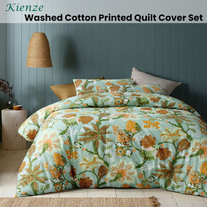 Accessorize | Kienze Washed Cotton Printed | Quilt Cover Set | King