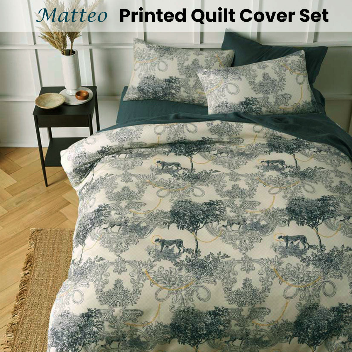 Big Sleep | Matteo Printed | Quilt Cover Set | Queen