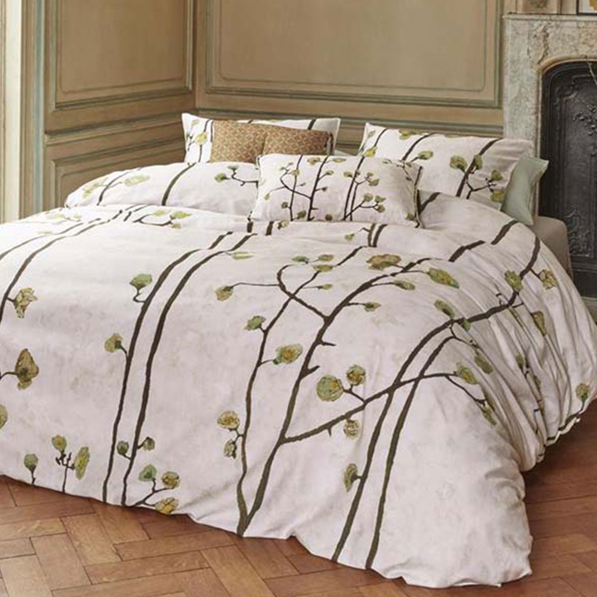 Bedding House Van Gogh Plum Blossoms Sand Cotton Sateen Quilt Cover Set | King