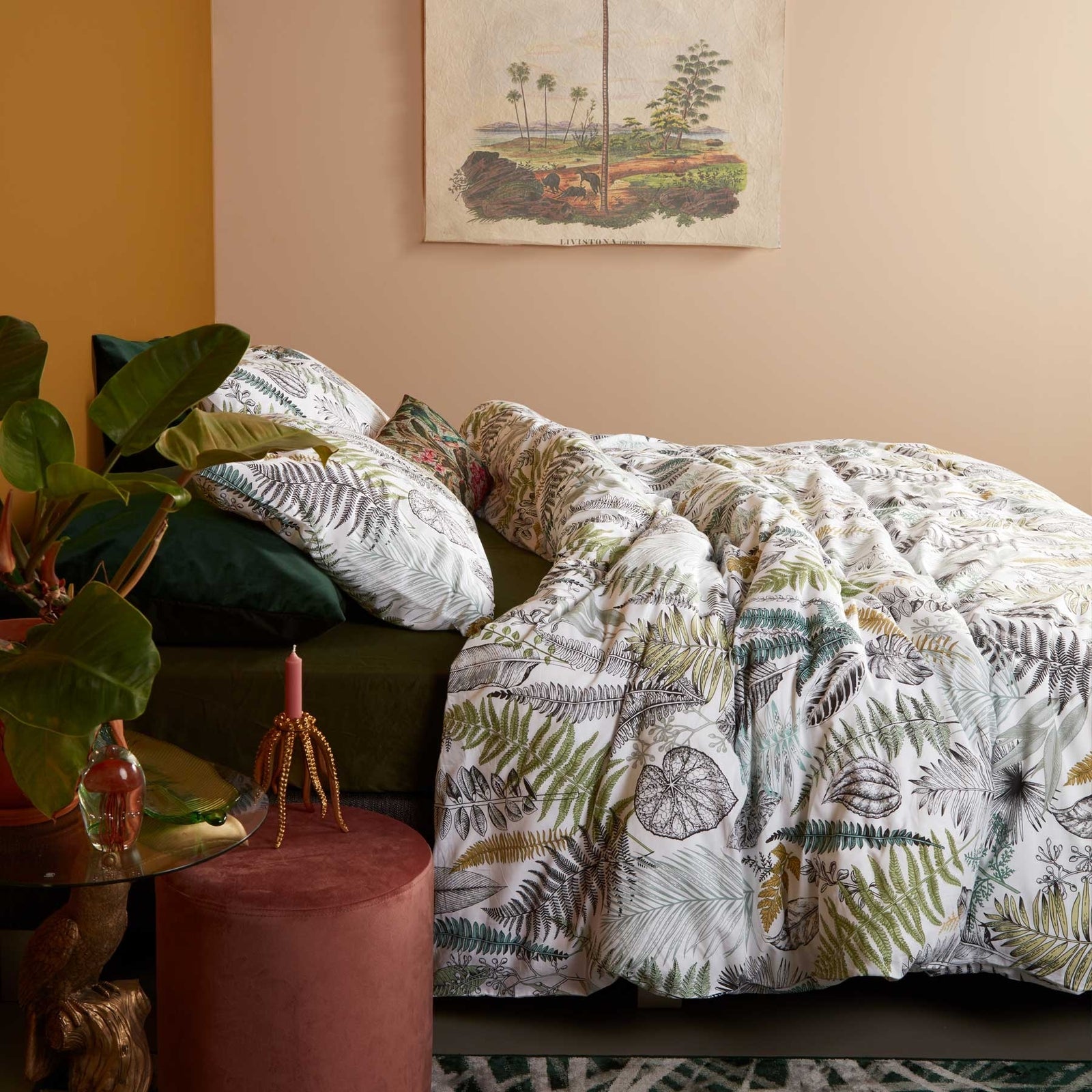 At Home | Primeval Green | Quilt Cover Set | King
