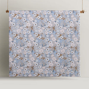 Accessorize Rainbow Garden Blue Washed Cotton Quilt Cover Set | King
