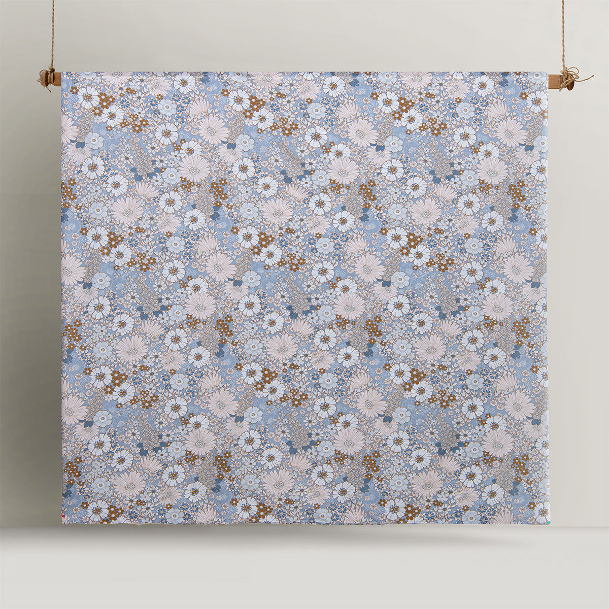 Accessorize Rainbow Garden Blue Washed Cotton Quilt Cover Set | Queen
