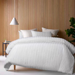 Vintage Design Homewares Reflections White Cotton Quilt Cover Set | Queen