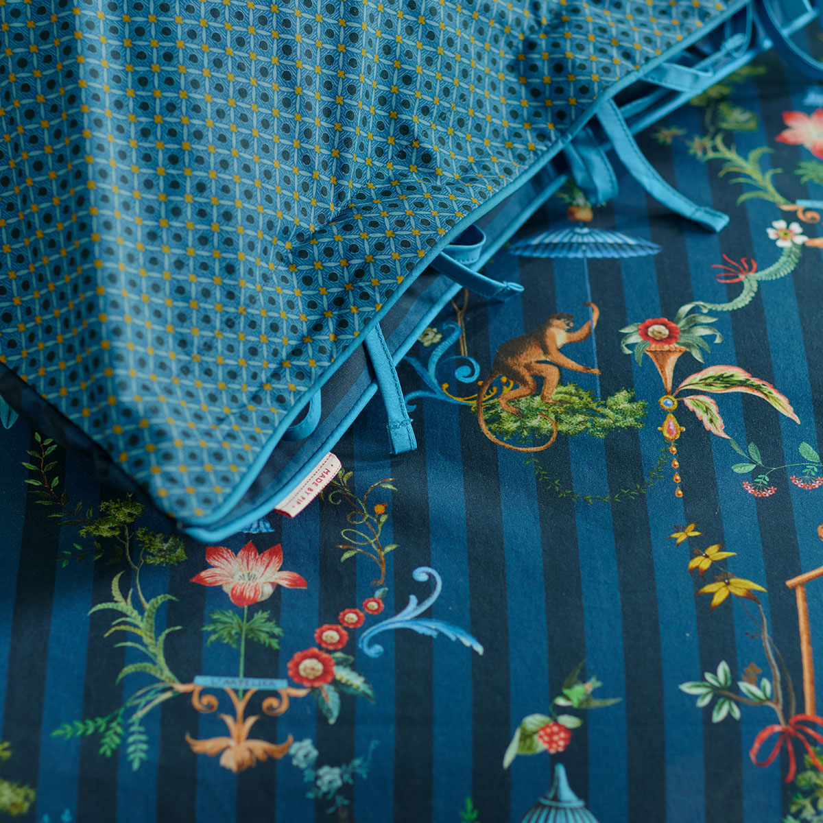 PIP Studio | Singerie Dark Blue Cotton | Quilt Cover Set | Double