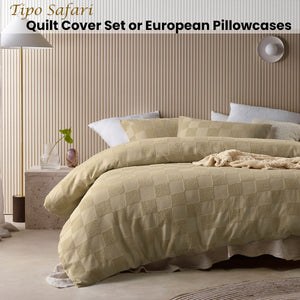 Accessorize | Tipo Safari Chenille | Quilt Cover Set | Single