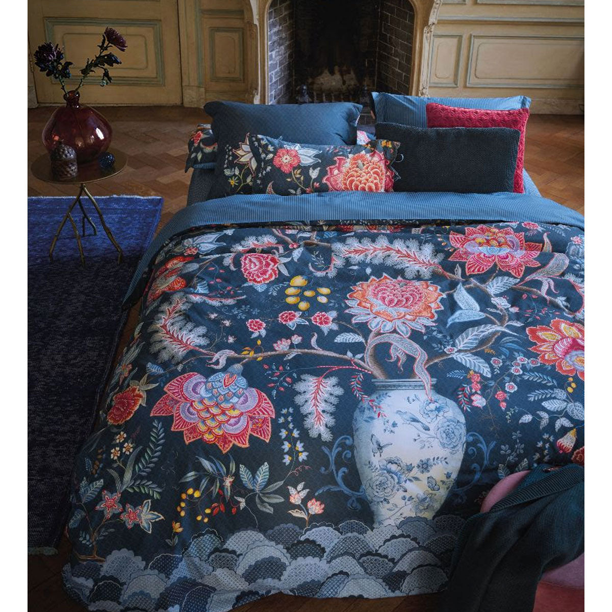 PIP Studio | Tree of Life Dark Blue 100% Cotton | Quilt Cover Set | King