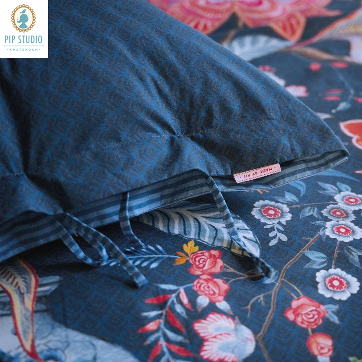 PIP Studio | Tree of Life Dark Blue 100% Cotton | Quilt Cover Set | King