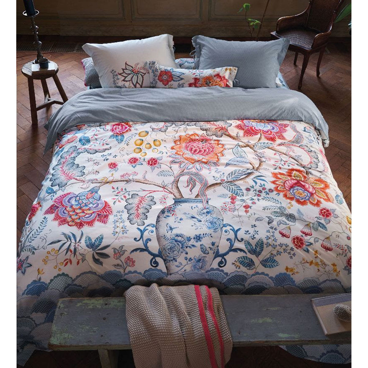 PIP Studio | Tree of Life White 100% Cotton | Quilt Cover Set | Queen