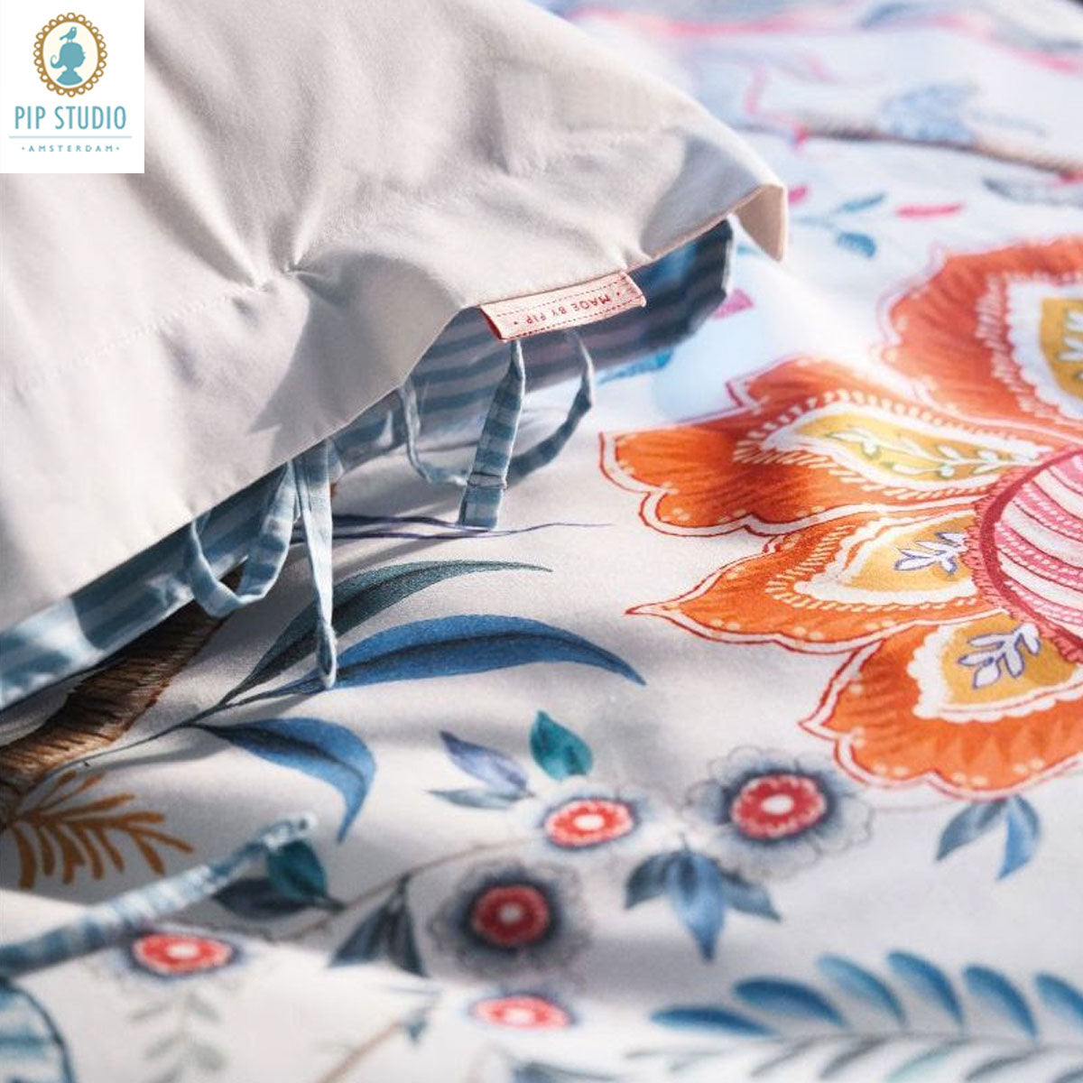 PIP Studio Tree of Life White Quilt Cover Set | 100% Cotton | Super King