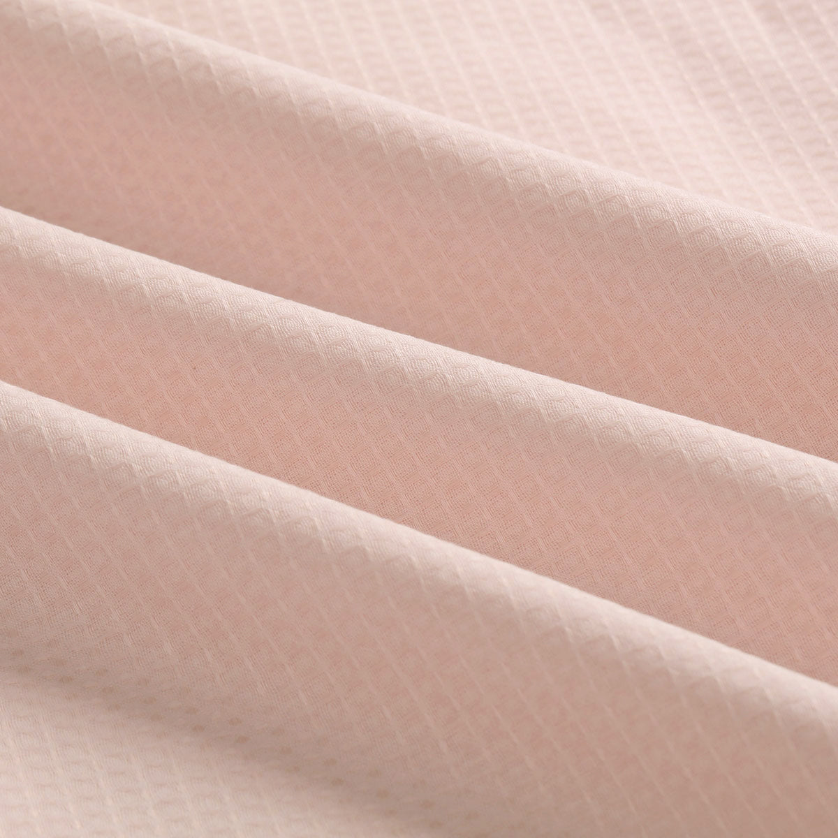 Waffle Textured Cotton Quilt Cover Set | Blush | King