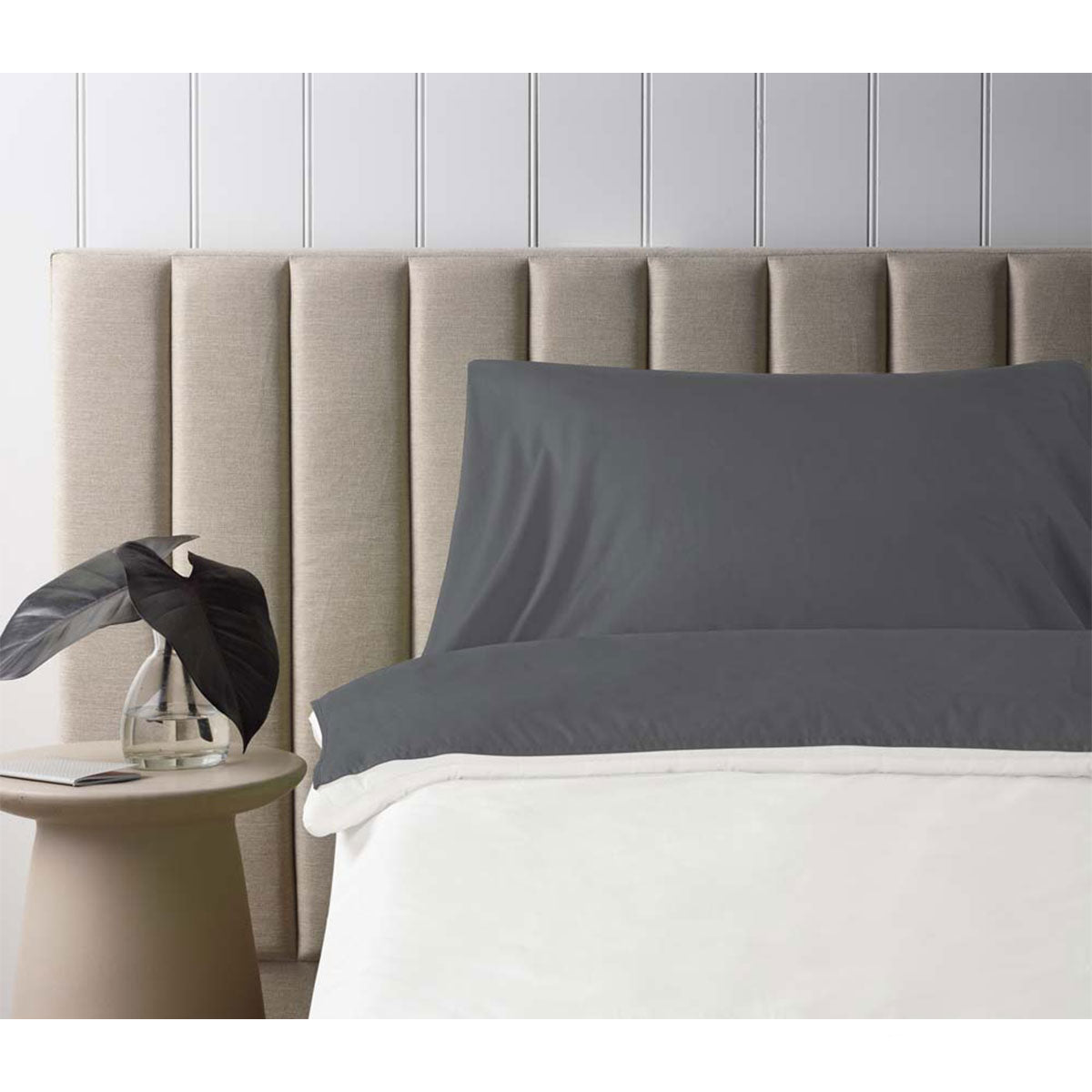 Accessorize Self Tanning Polyester Cotton Sheet Protector | 145cm x 220cm | Charcoal