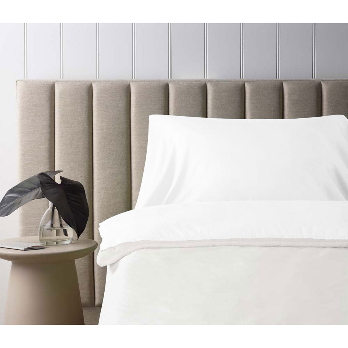 Accessorize Self Tanning Polyester Cotton Sheet Protector | 145cm x 220cm | White