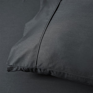 400TC Charcoal Bamboo Cotton Sheet Set | 40cm Wall | King Single