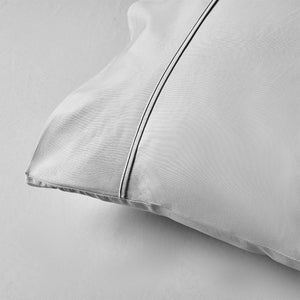 400TC Grey Bamboo Cotton Sheet Set | 40cm Wall | Double