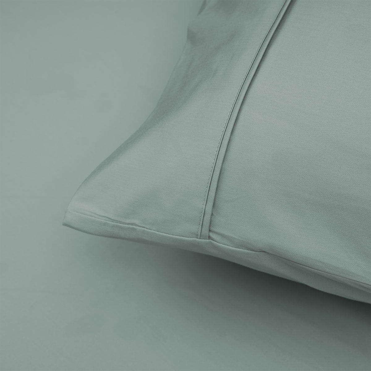 400TC Sage Bamboo Cotton Sheet Set | 40cm Wall | Double