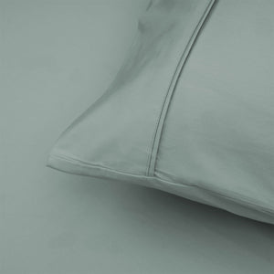 400TC Sage Bamboo Cotton Sheet Set | 40cm Wall | King Single