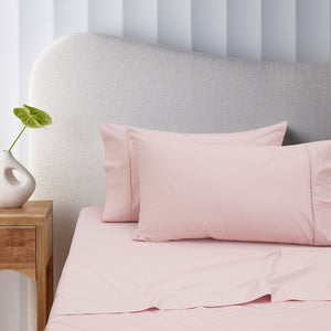 400TC Blush Bamboo Cotton Mega/Super Sheet Set | 50cm Wall | Queen
