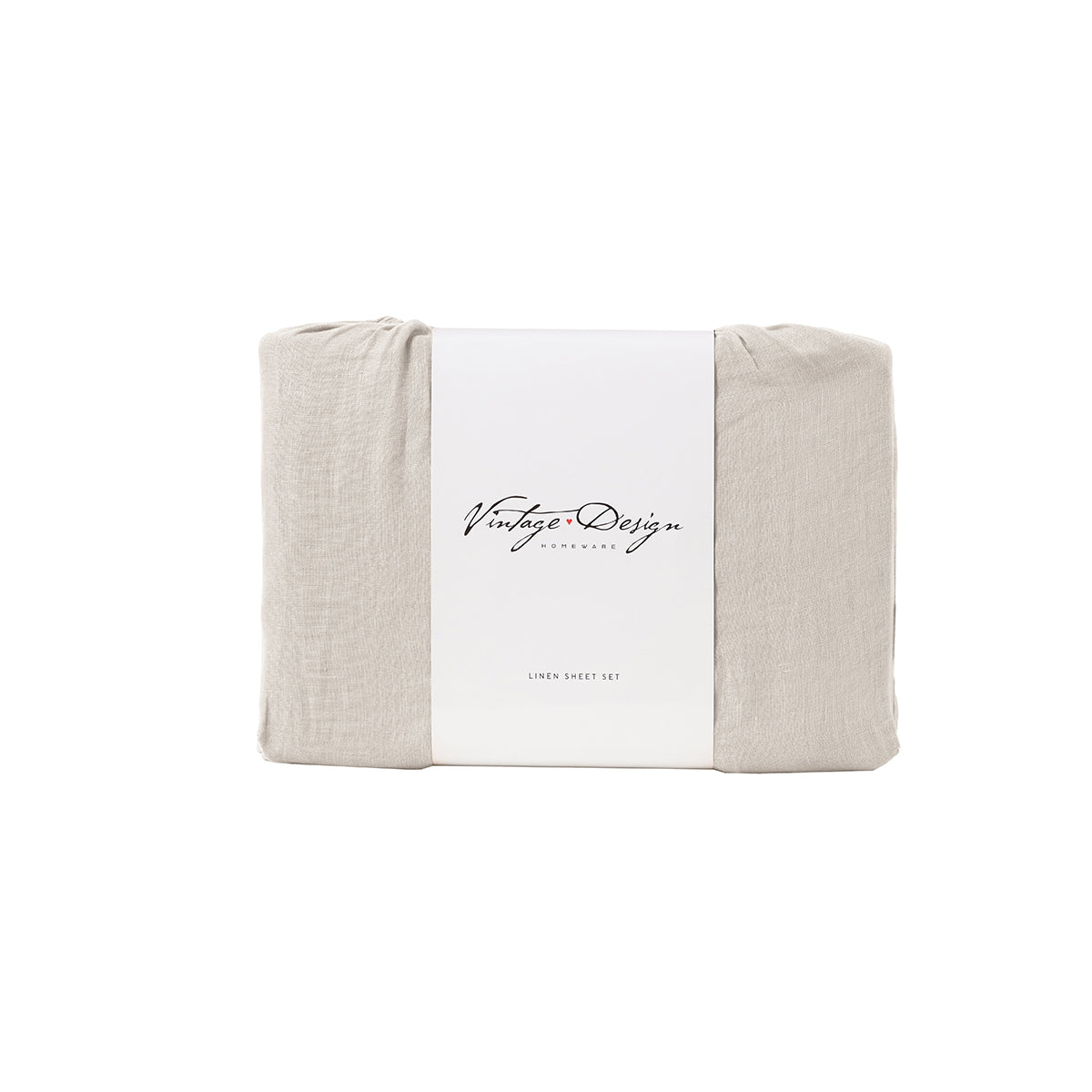 Vintage Design Homewares Natural French Linen Sheet Set | Super King