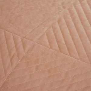 J.Elliot Home | Merida Clay Pink | Velvet Quilted Coverlet Set | Queen/King