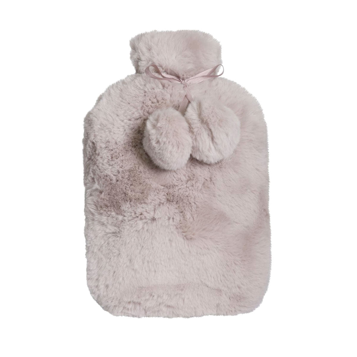 J.Elliot Home Amara Hot Water Bottle | Super Plush Faux Fur Cover | Blush