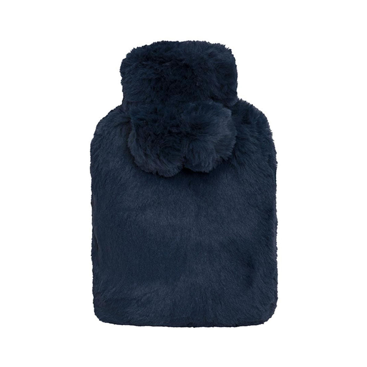 J.Elliot Home Amara Hot Water Bottle | Super Plush Faux Fur Cover | Navy