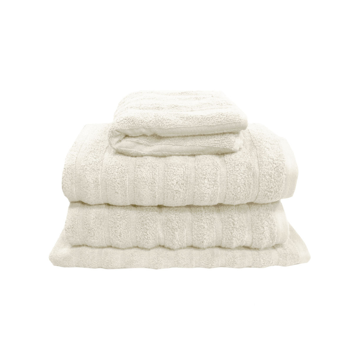 J Elliot Home Set of 4 George Collective Cotton Bath Towel Set | Snow