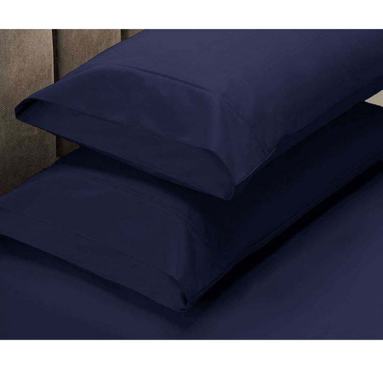 Apartmento 225TC Fitted Sheet Set | King | Navy | Plus 2 Pillowcases