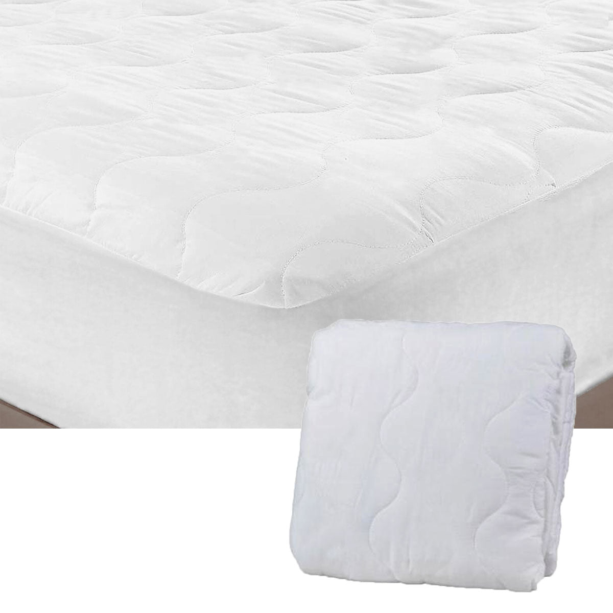 Essentially Home Living | Microfibre Quilted Fitted Mattress Protector | King Single