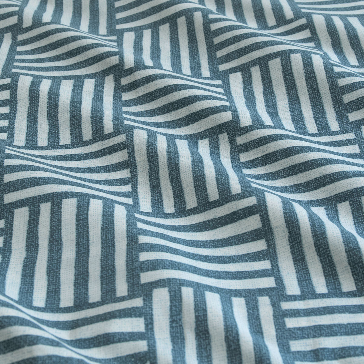 Ardor Fletcher Faded Indigo Printed Quilt Cover Set | King
