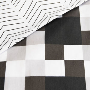 Ardor 250TC Emerson Geometric Cotton Sateen Quilt Cover Set | King