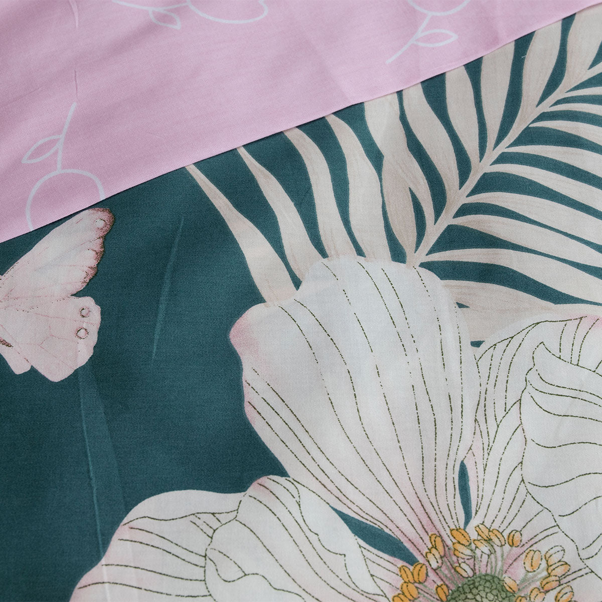 Ardor 250TC Tiki Tropical Cotton Sateen Quilt Cover Set | Queen