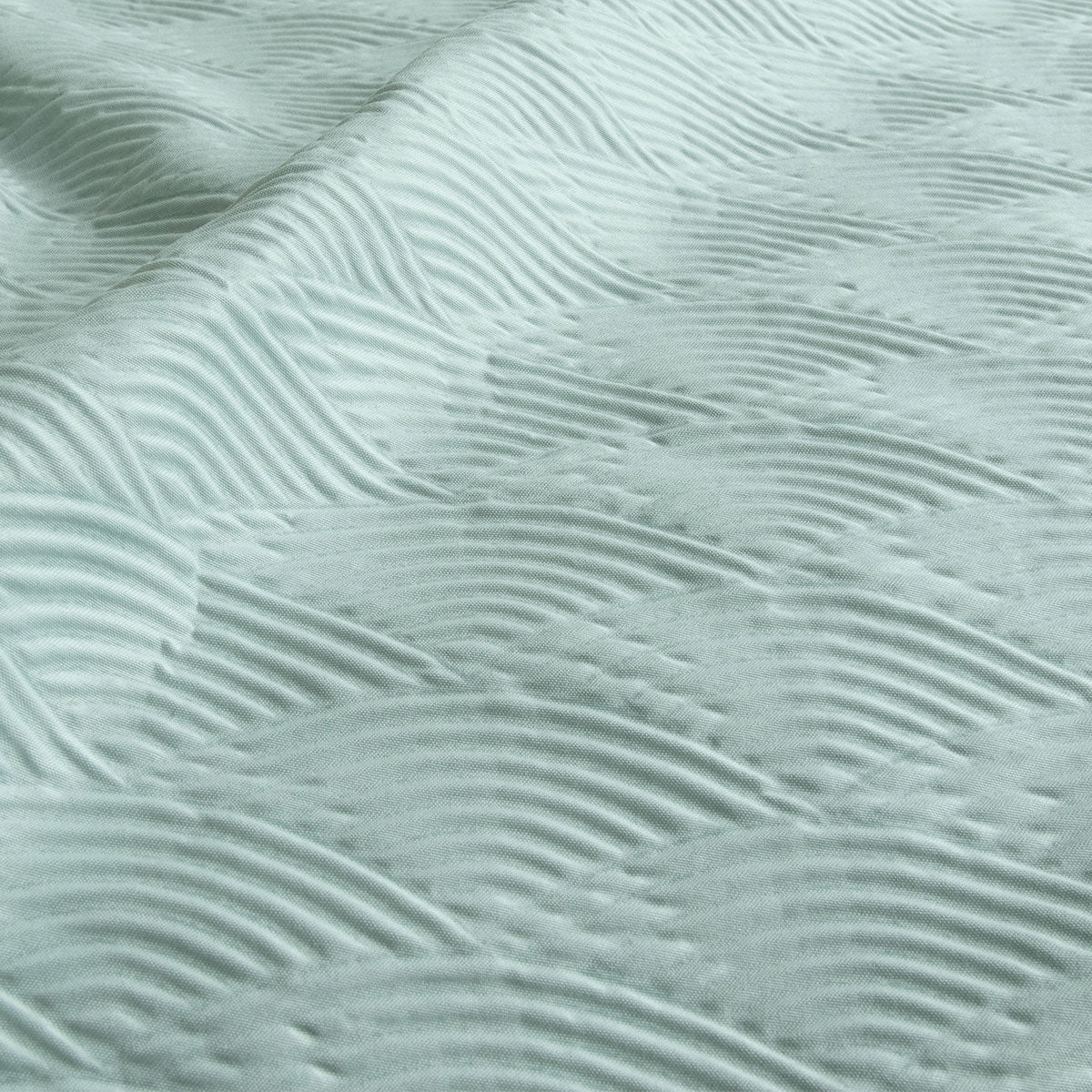 Ardor Everly Eucalyptus Soft Embossed Quilt Cover Set | Queen
