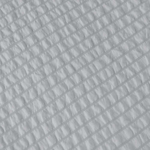 Ardor Ingrid Silver Seersucker Stripe Quilt Cover Set | King