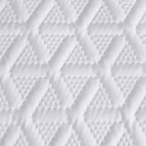 Ardor Leonardo White Embossed Quilt Cover Set | Queen