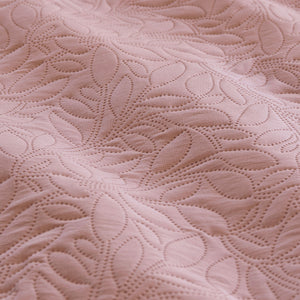 Ardor Lottie Blush Pinsonic Embossed Quilt Cover Set | King