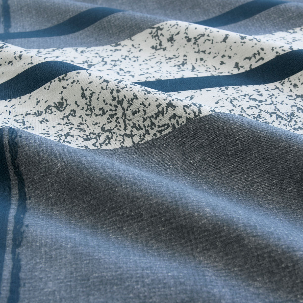 Ardor Mateo Navy Polyester Cotton Quilt Cover Set | King