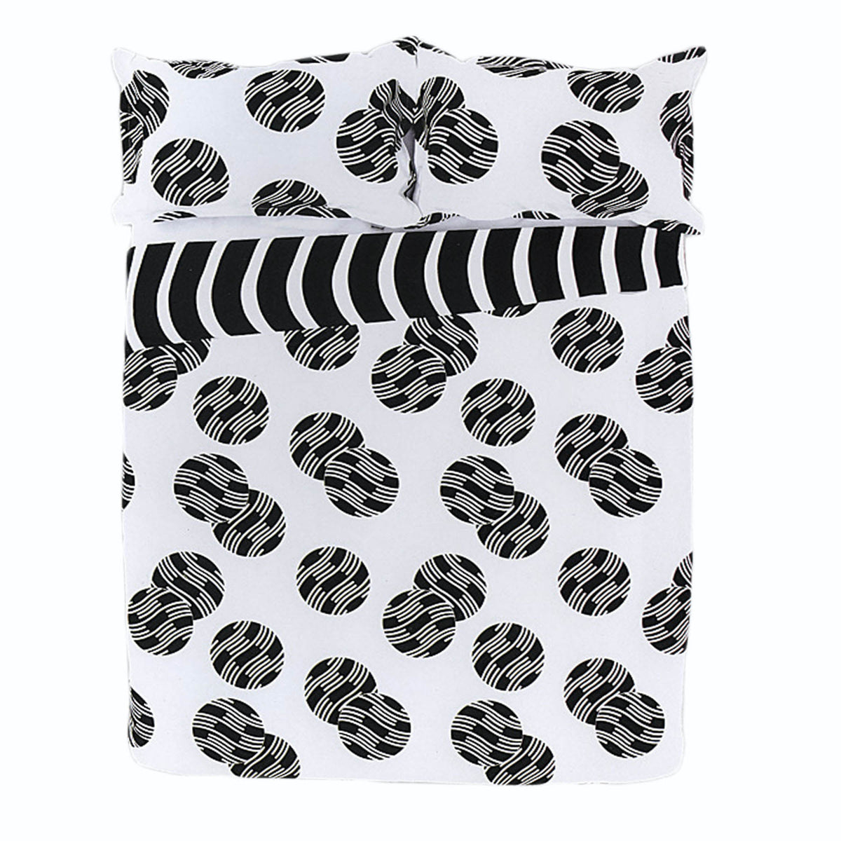 Apartmento Ontario Reversible Quilt Cover Set | Black | Queen