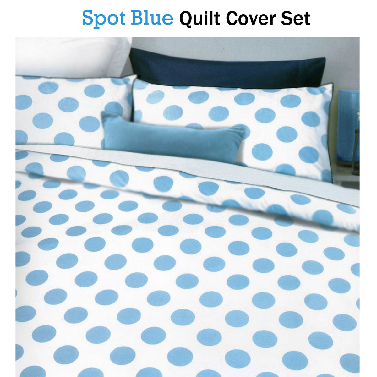 Apartmento Spot Blue Quilt Cover Set | King
