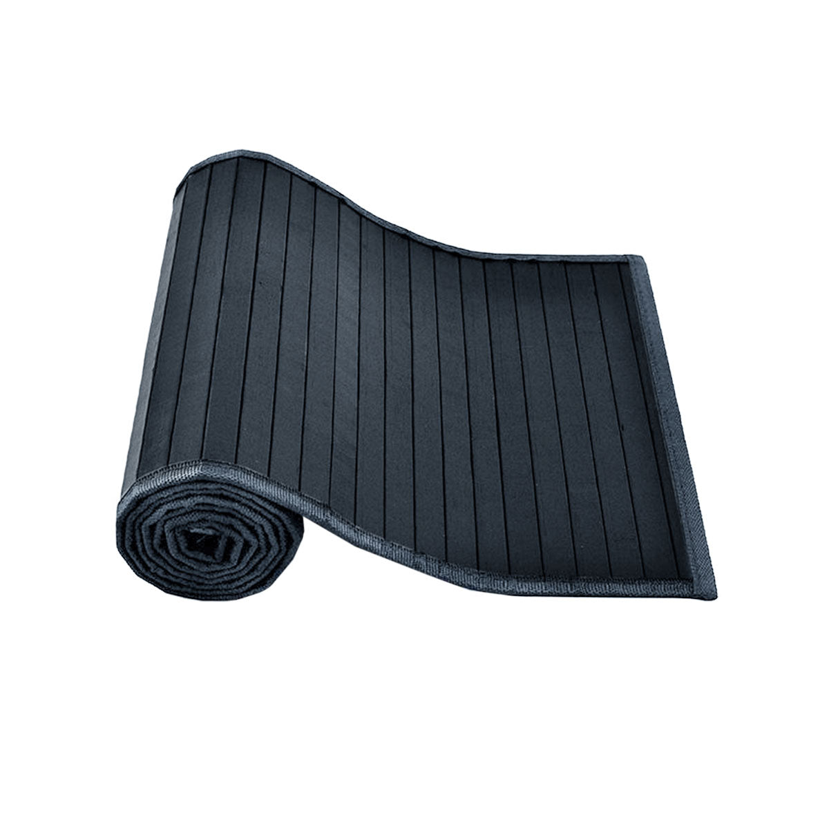 Broad Slat Bamboo Table Runner | 140 x 33cm | Dark Grey