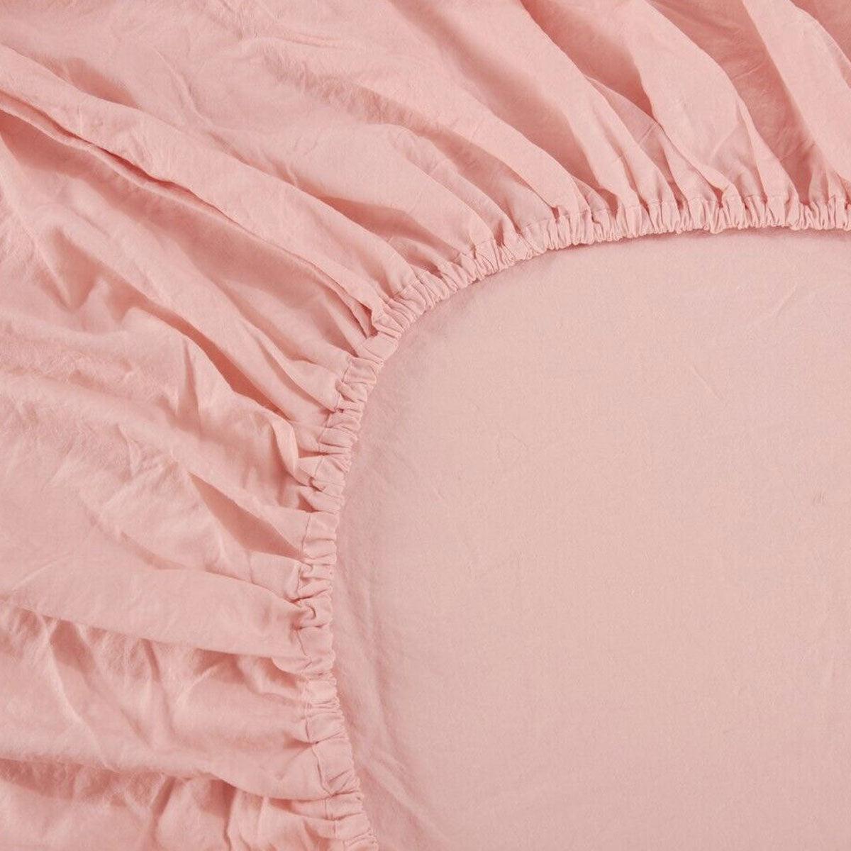 Ramesses 1000TC Linen Bamboo Fitted Sheet Combo Set | Dusty Pink | Queen
