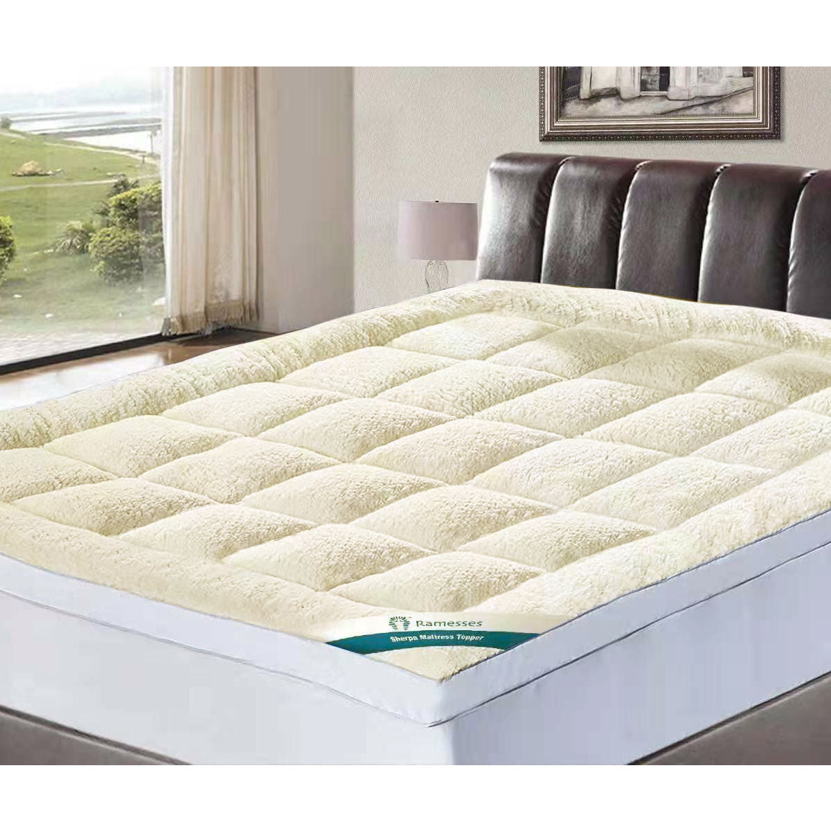 Ramesses 1600GSM Sherpa Winter Mattress Topper | Double Size