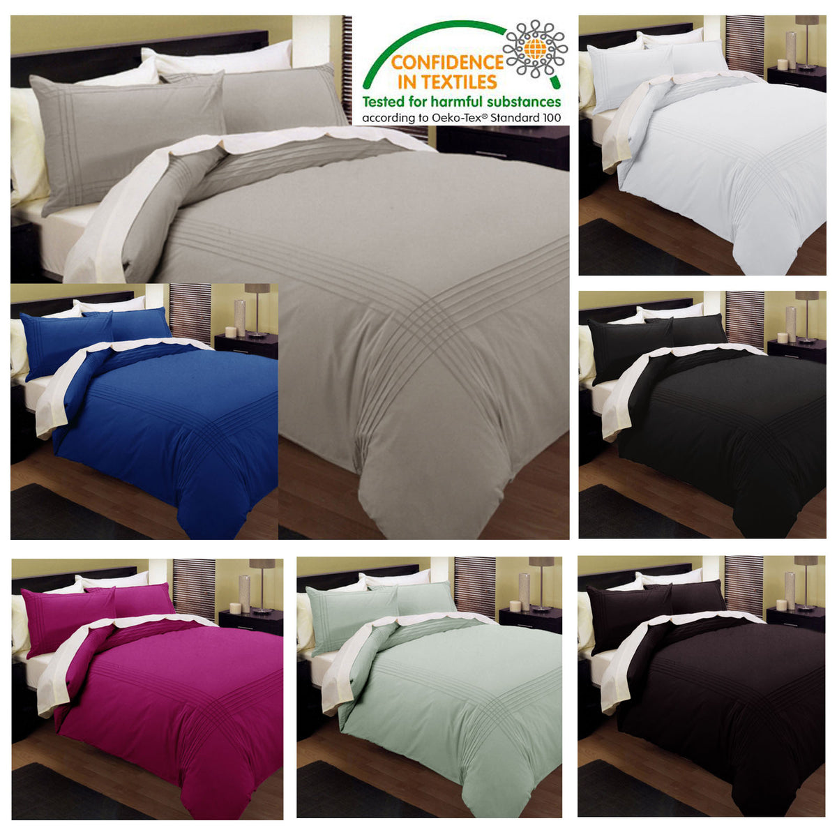 Kingtex Pintuck Quilt Cover Set | Linen | Queen