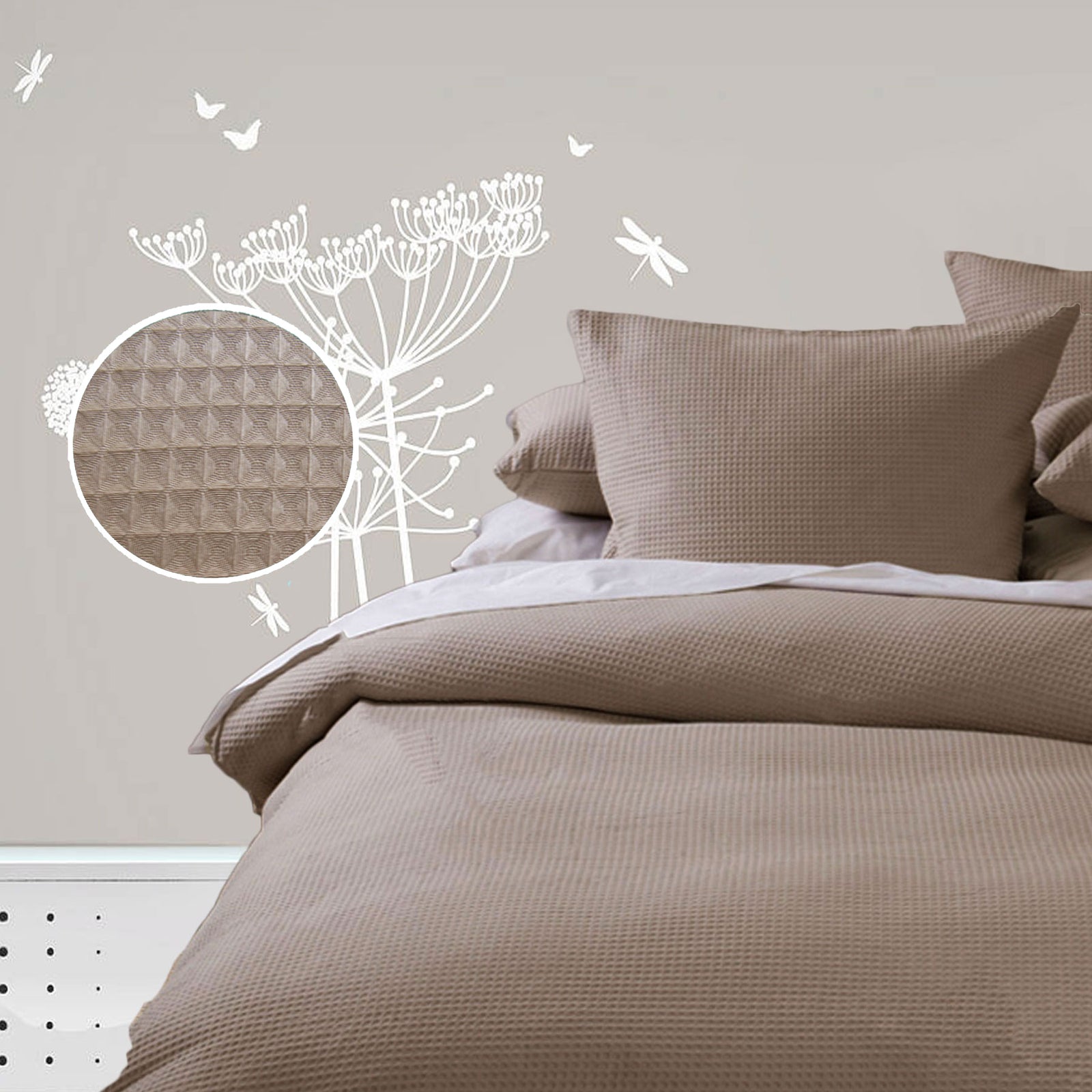 Waffle Quilt Cover Set | Linen | Single
