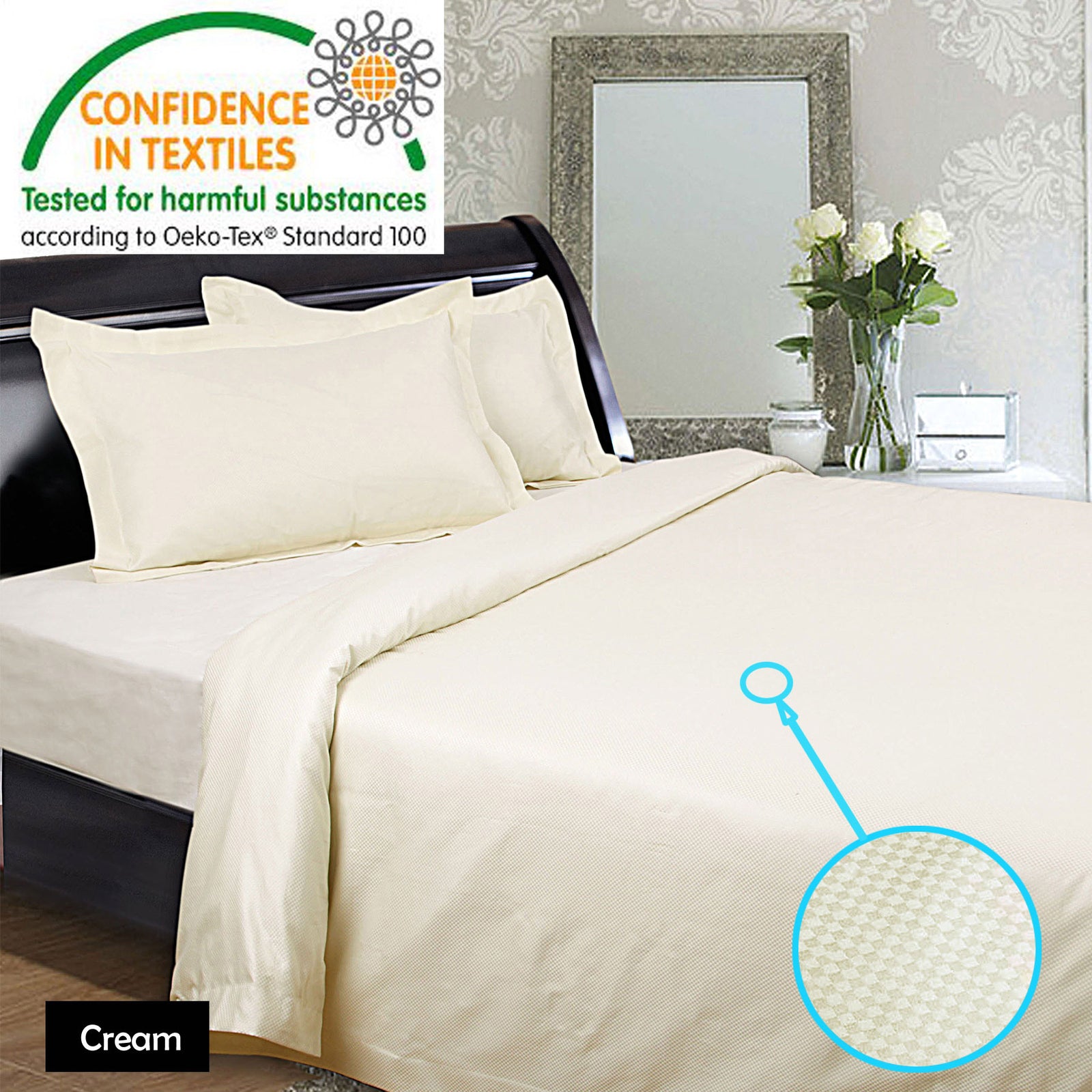 Kingtex 1350TC Sheet Set | Cream | King
