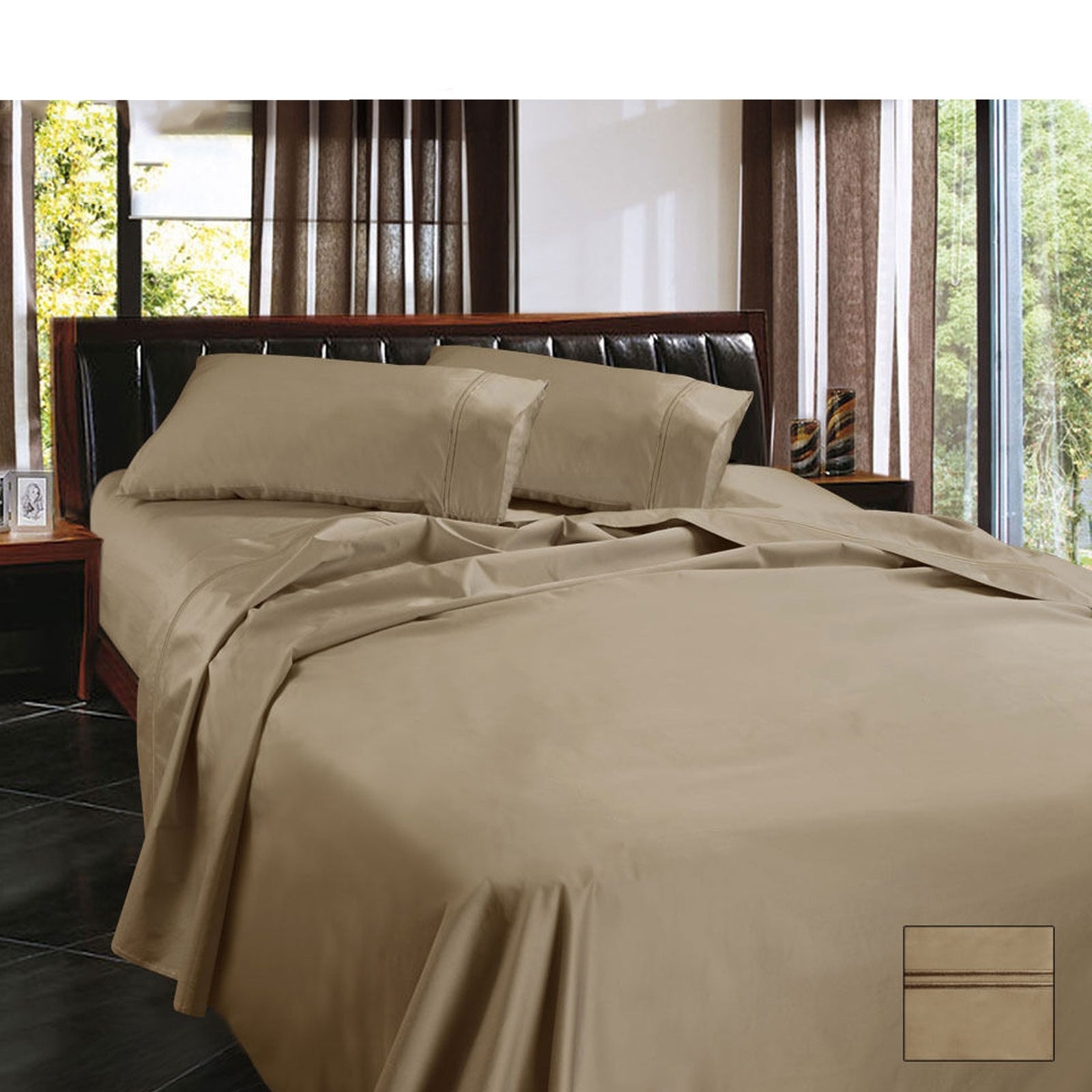 Ramesses 1450TC Egyptian Cotton Sateen Sheet Set | Linen | King