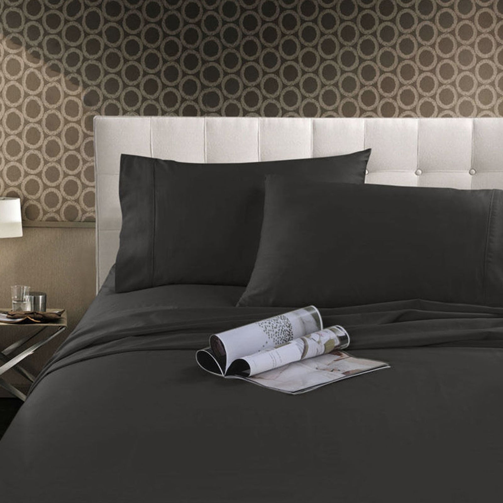Kingtex 300TC Cotton Sheet Set | Charcoal | Single