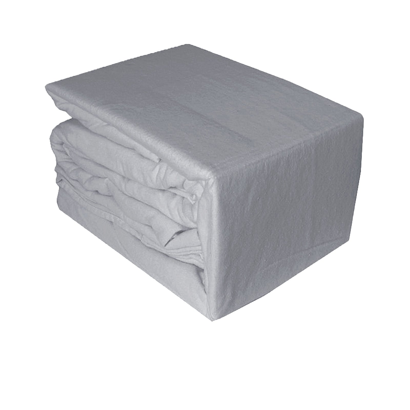 Ramesses Egyptian Cotton Flannel Sheet Set | Silver | Single