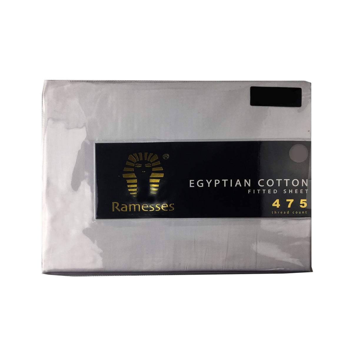 Ramesses 475TC Egyptian Cotton Fitted Sheet | Queen | Silver