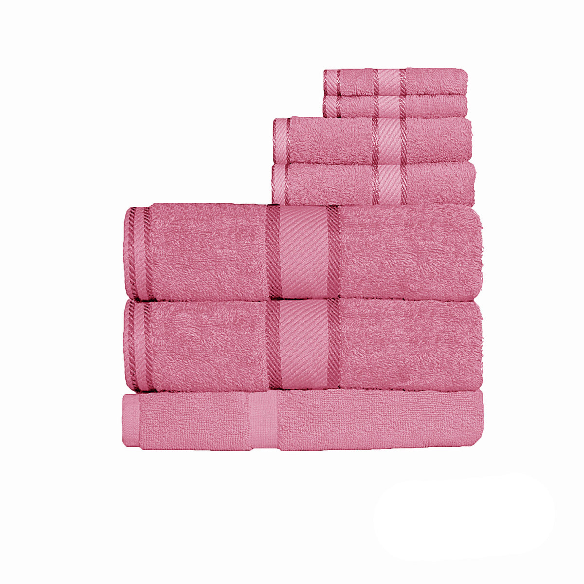 Kingtex 550gsm Cotton 7 Pce Bath Sheet Set | Lip Gloss